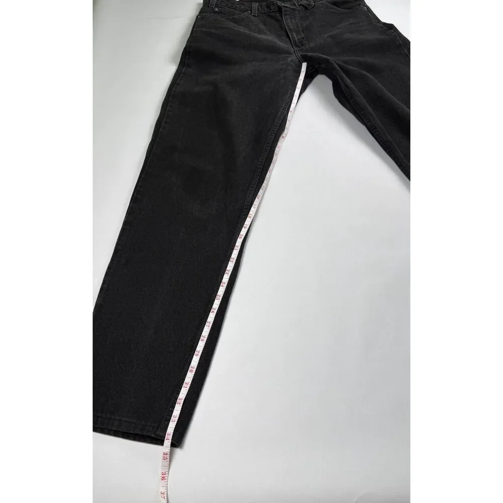 Levi’s Orange Tab 550 Vintage Black Jeans Relaxed Fit Size 34x36